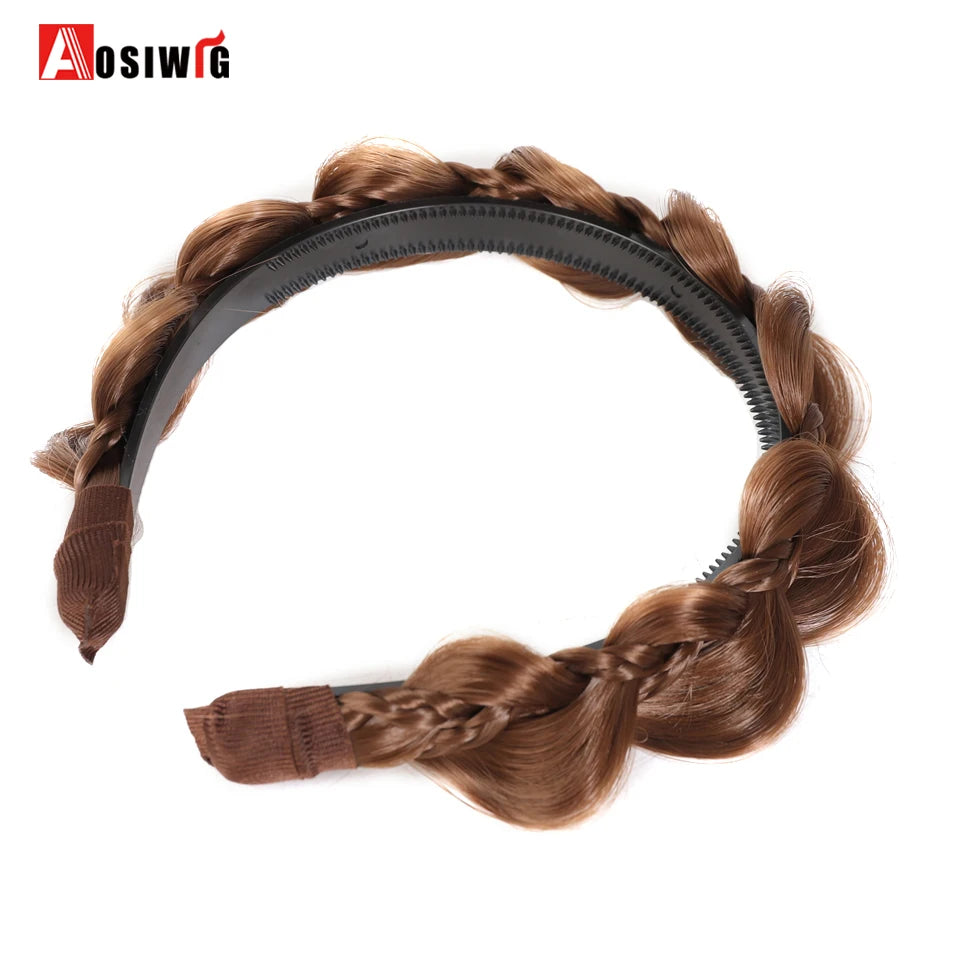 Synthetic Fishbone Braided Headband