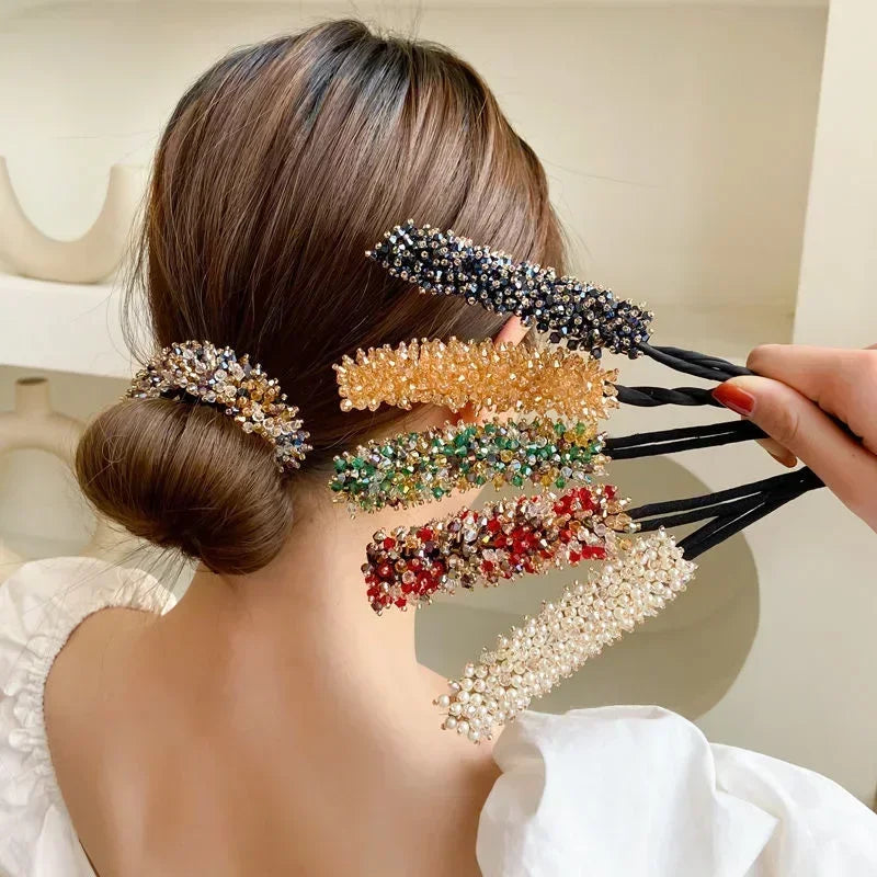 Crystal Magic Bun Maker Hair Accessory