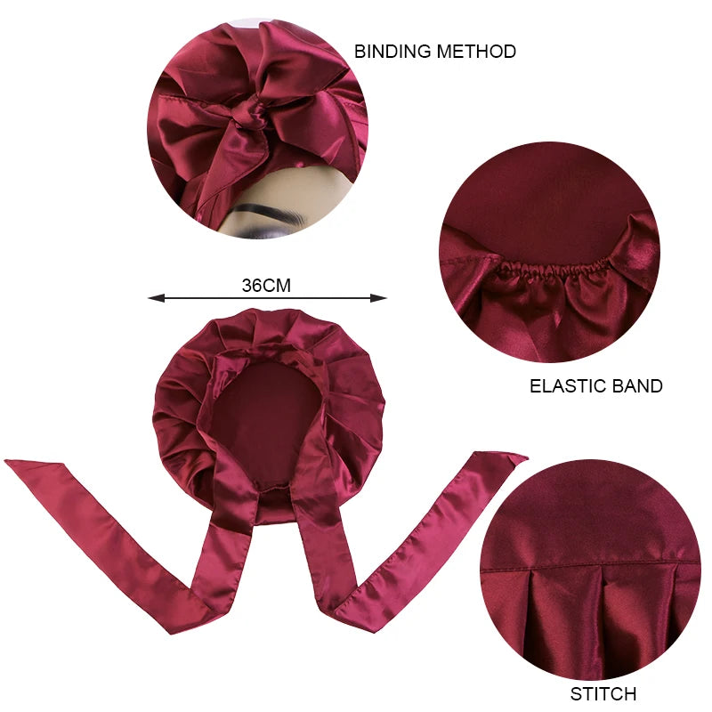 Soft Satin Bandanas for Curly Hair