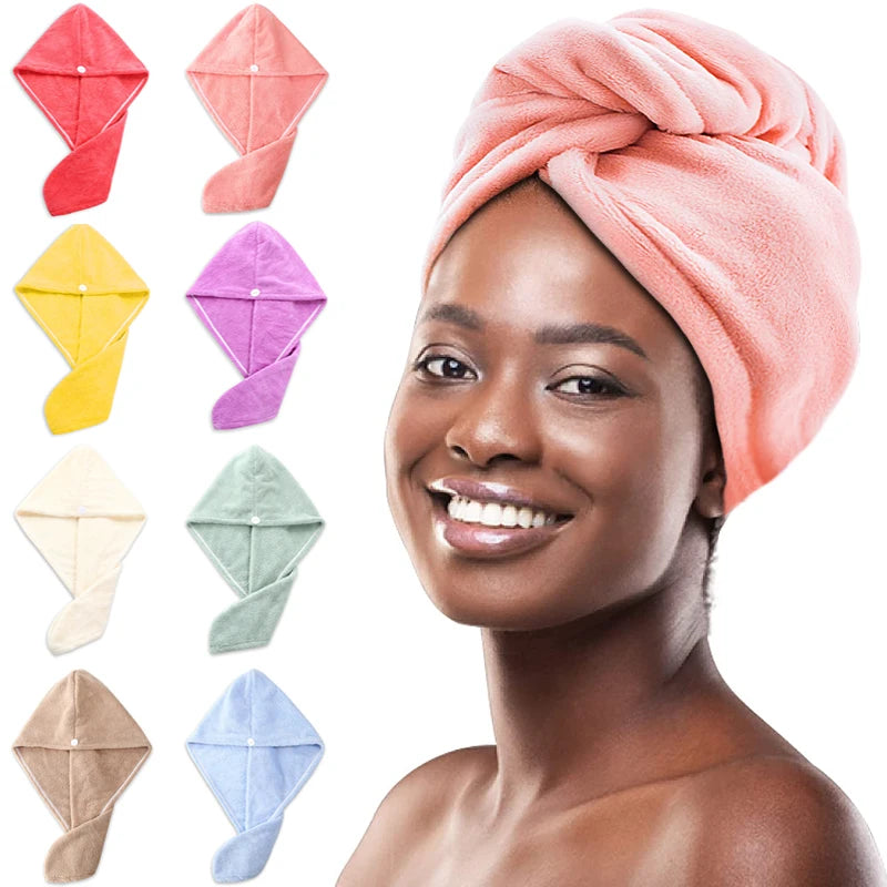 Premium Microfiber Hair Towel Wrap