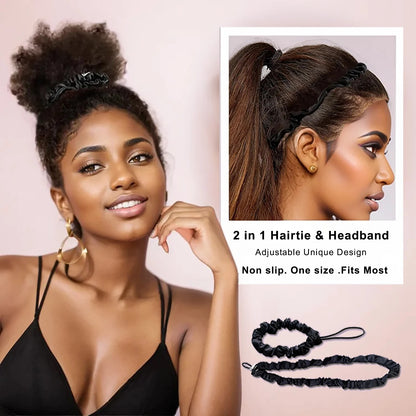 Adjustable Extra-Length Satin Scrunchie Set