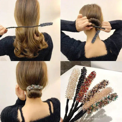 Crystal Magic Bun Maker Hair Accessory