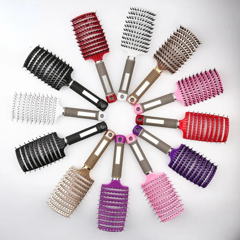 Detangling Hairbrush with Scalp Massage Bristles