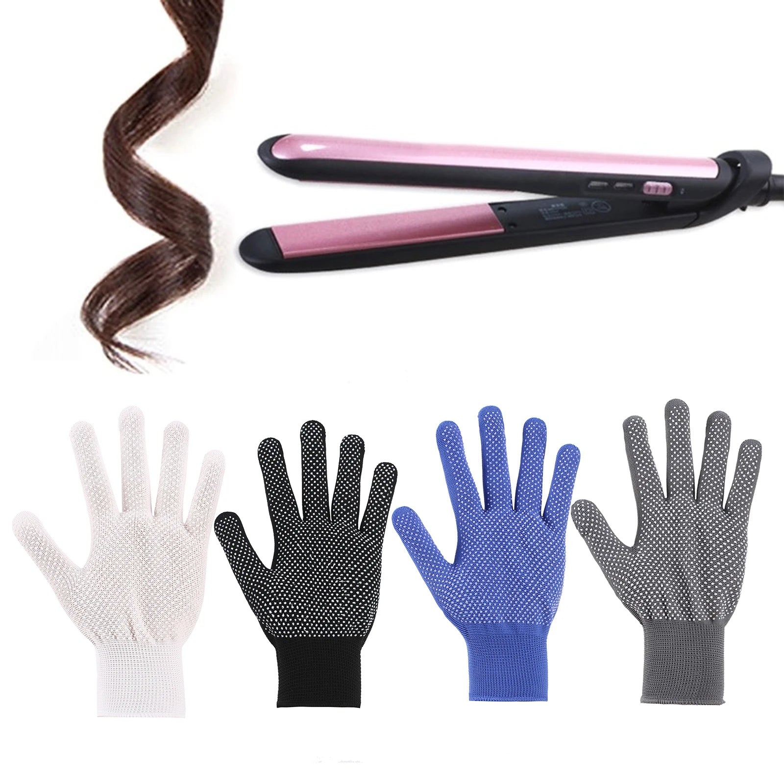 Heat Resistant Finger Gloves for Styling