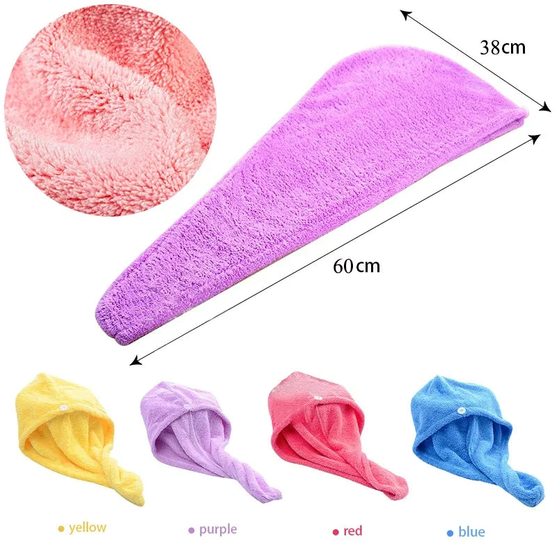 Premium Microfiber Hair Towel Wrap