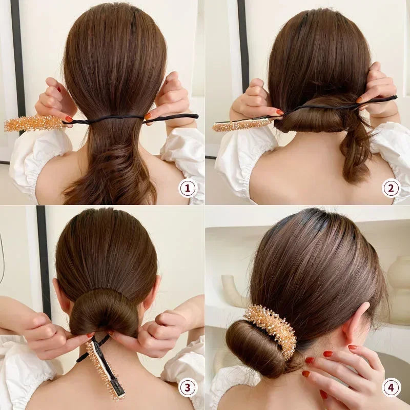 Crystal Magic Bun Maker Hair Accessory